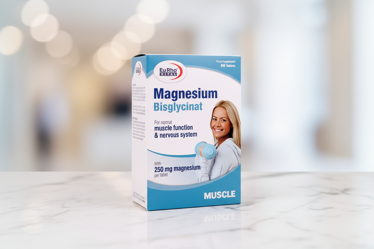 حمایت از سلامت قلب و عروق با منیزیم گلیسینات یوروویتال